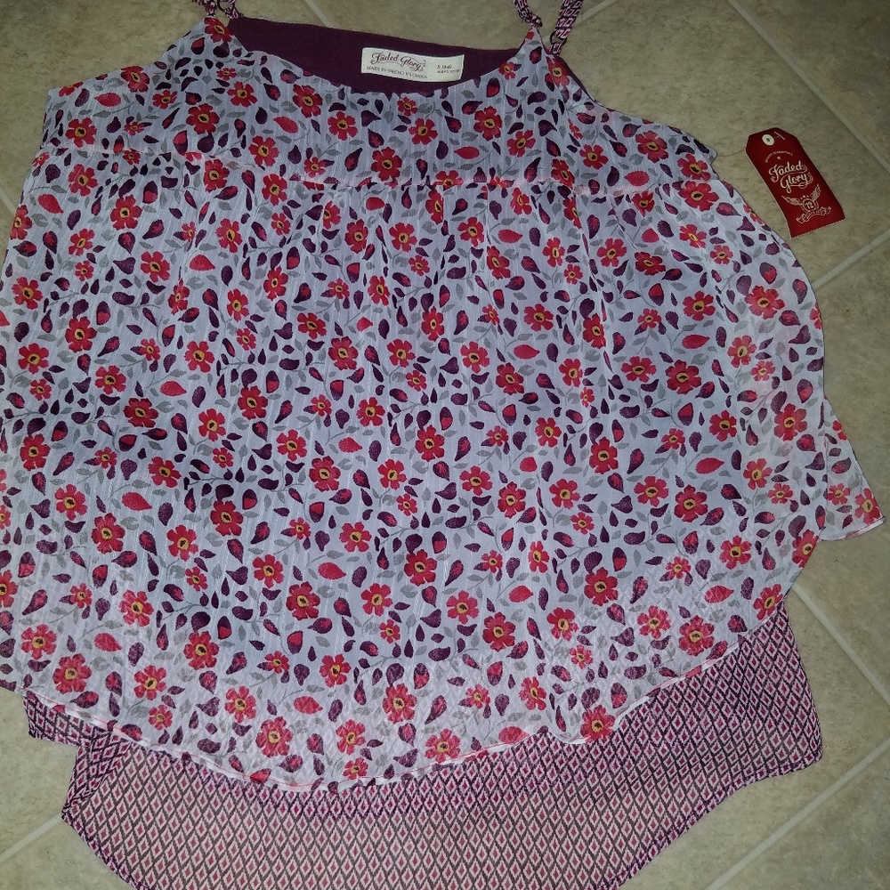 New with tag Faded Glory cute tank top